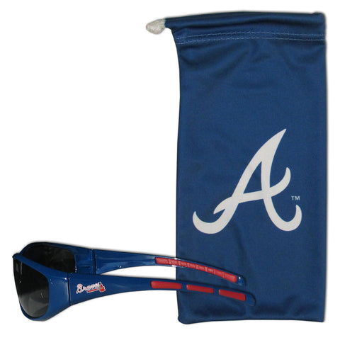 Atlanta Braves Sunglass and Bag Set