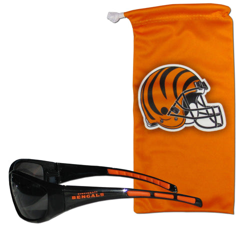 Cincinnati Bengals Sunglass and Bag Set