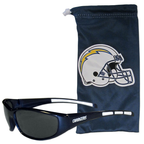 San Diego Chargers Sunglass and Bag Set