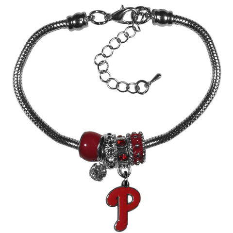 Philadelphia Phillies Euro Bead Bracelet