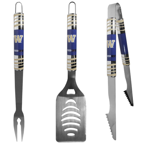 Washington Huskies 3 pc Tailgater BBQ Set