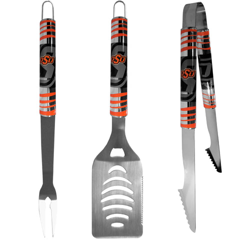 Oklahoma St. Cowboys 3 pc Tailgater BBQ Set