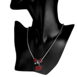 Wisconsin Badgers Euro Bead Necklace