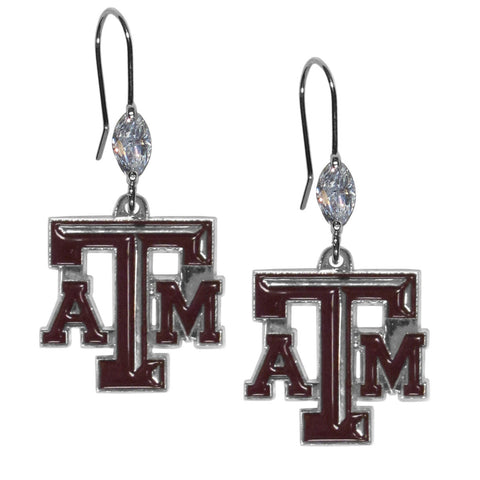 Texas A & M Aggies Crystal Dangle Earrings