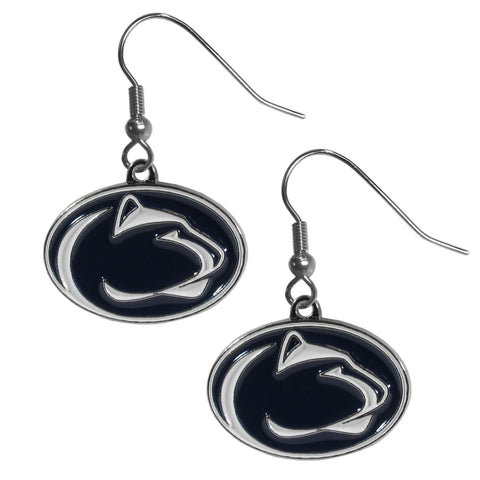 Penn St. Nittany Lions Chrome Dangle Earrings