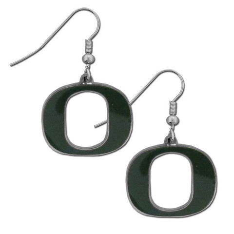 Oregon Ducks Chrome Dangle Earrings