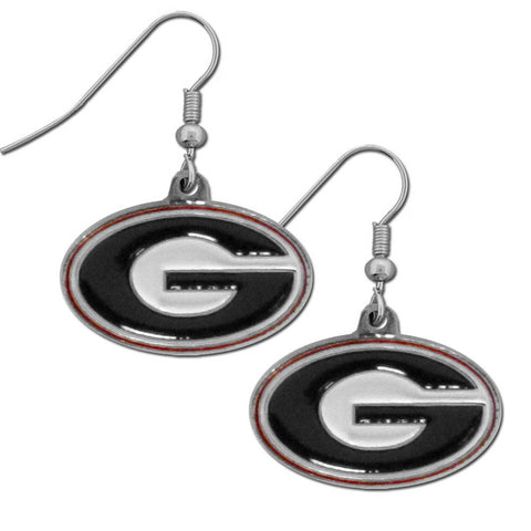 Georgia Bulldogs Chrome Dangle Earrings