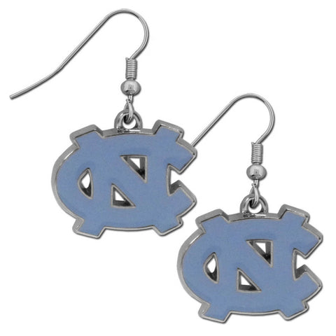 N. Carolina Tar Heels Chrome Dangle Earrings