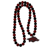 Arkansas Razorbacks Fan Bead Necklace