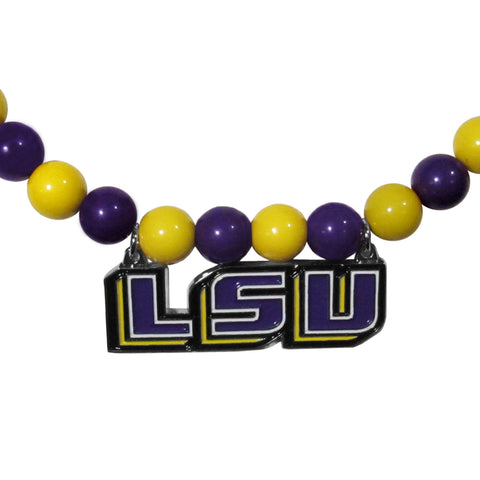 LSU Tigers Fan Bead Necklace