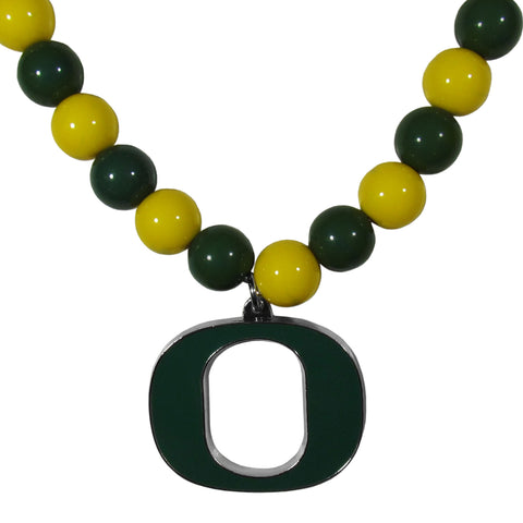 Oregon Ducks Fan Bead Necklace