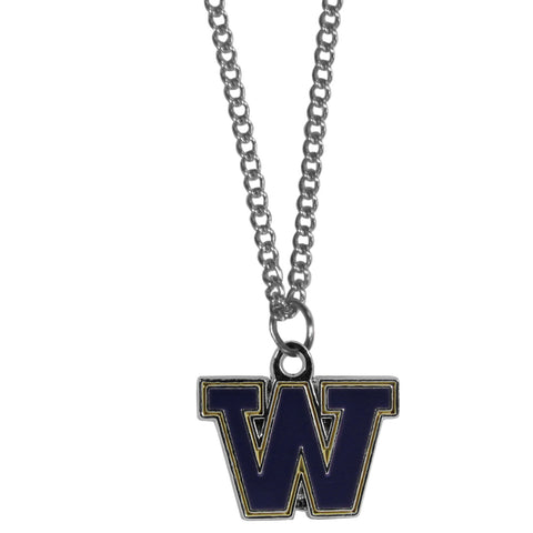 Washington Huskies Chain Necklace with Small Charm