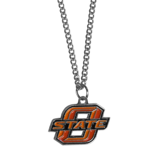 Oklahoma State Cowboys Chain Necklace with Small Charm