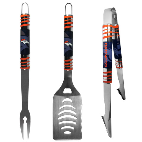 Denver Broncos 3 pc Tailgater BBQ Set