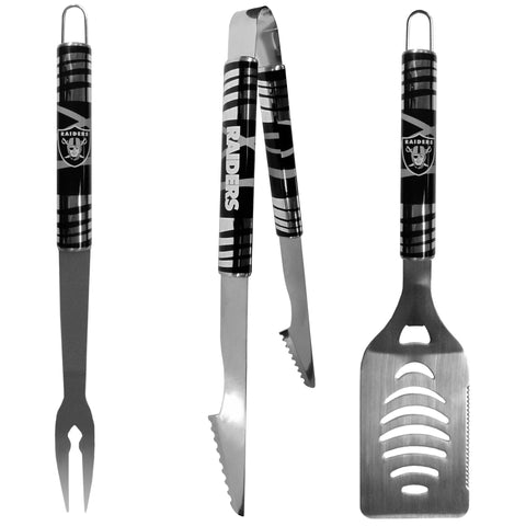 Oakland Raiders 3 pc Tailgater BBQ Set