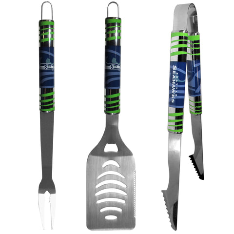 Seattle Seahawks 3 pc Tailgater BBQ Set