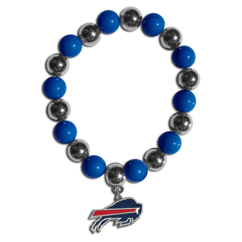 Buffalo Bills Chrome Bead Bracelet