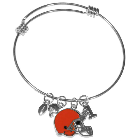 Cleveland Browns Charm Bangle Bracelet