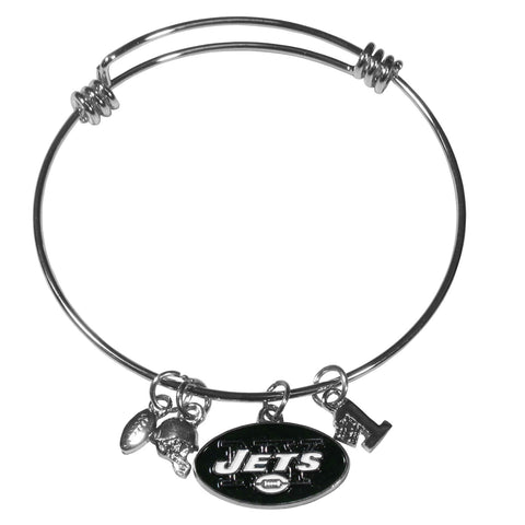 New York Jets Charm Bangle Bracelet