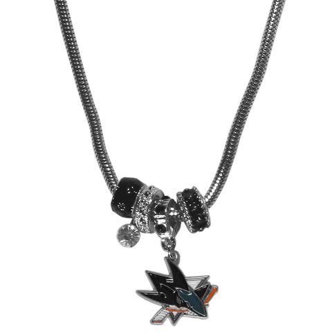 San Jose Sharks® Euro Bead Necklace