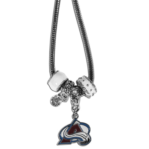 Colorado Avalanche® Euro Bead Necklace  In Stock