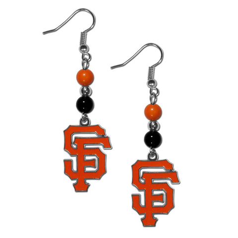 San Francisco Giants Fan Bead Dangle Earrings