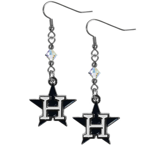 Houston Astros Crystal Dangle Earrings