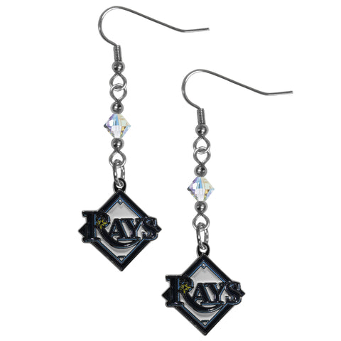 Tampa Bay Rays Crystal Dangle Earrings