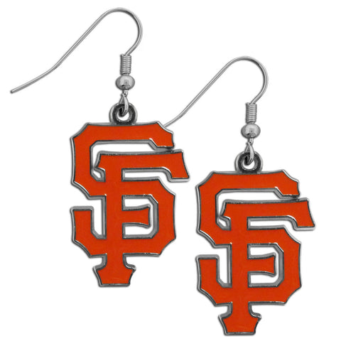 San Francisco Giants Chrome Dangle Earrings