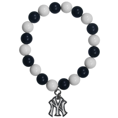 New York Yankees Fan Bead Bracelet