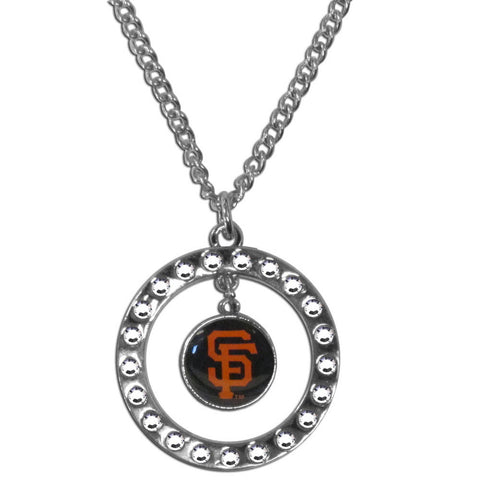 San Francisco Giants Rhinestone Hoop Necklace