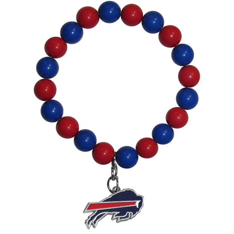 Buffalo Bills Fan Bead Bracelet