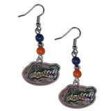 Bead Dangle Earrings - Florida Gators Fan Bead Dangle Earrings