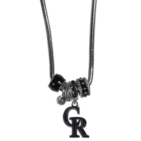 Colorado Rockies Euro Bead Necklace