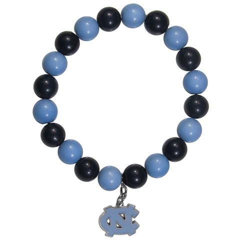 Fan Bead Bracelet - N. Carolina Tar Heels Fan Bead Bracelet