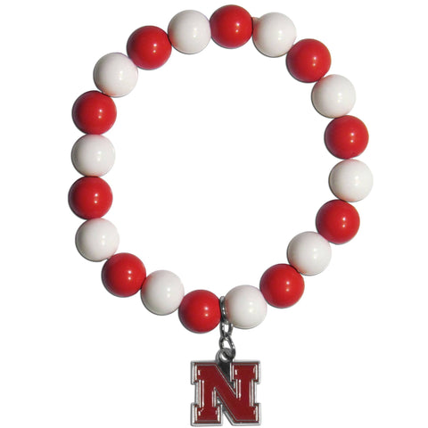 Fan Bead Bracelet - Nebraska Cornhuskers Fan Bead Bracelet