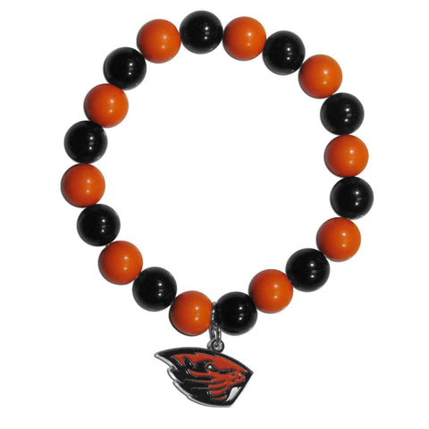 Fan Bead Bracelet - Oregon St. Beavers Fan Bead Bracelet