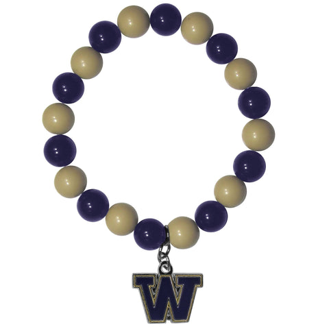 Fan Bead Bracelet - Washington Huskies Fan Bead Bracelet