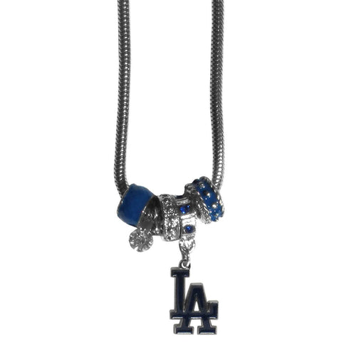 Los Angeles Dodgers Euro Bead Necklace